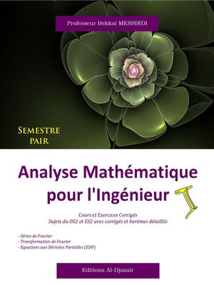 cover image of Analyse Mathématique pour l'ingénieur